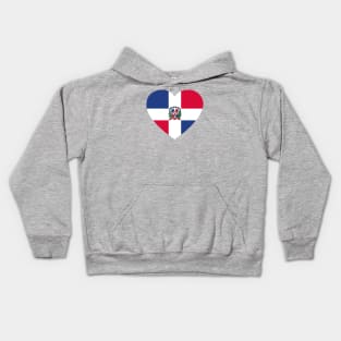 I Love Dominican Republic // Heart-Shaped Dominican Flag Kids Hoodie